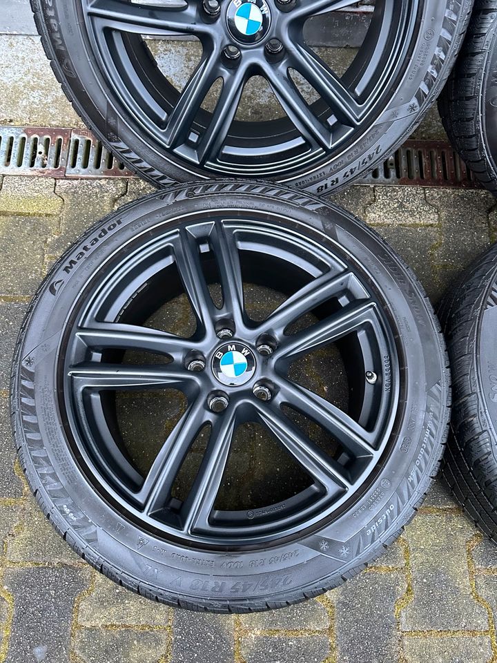 BMW 5erf10,f11,f12,f13 Alufelgen+Winterreifen 245/45R18 Lk5/120 in Detmold