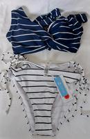 Cupshe Streifen Twist  Bikini  Set mit Schnürung Nordrhein-Westfalen - Gütersloh Vorschau