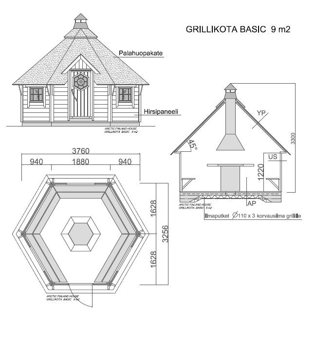 Grillhütte/Grillkota 9m²  zum Schnäppchenpreis in Bobritzsch-Hilbersdorf