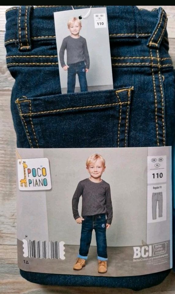 Neu Thermojeans Jeans gefütterte Hose Gr.110 in Schwelm