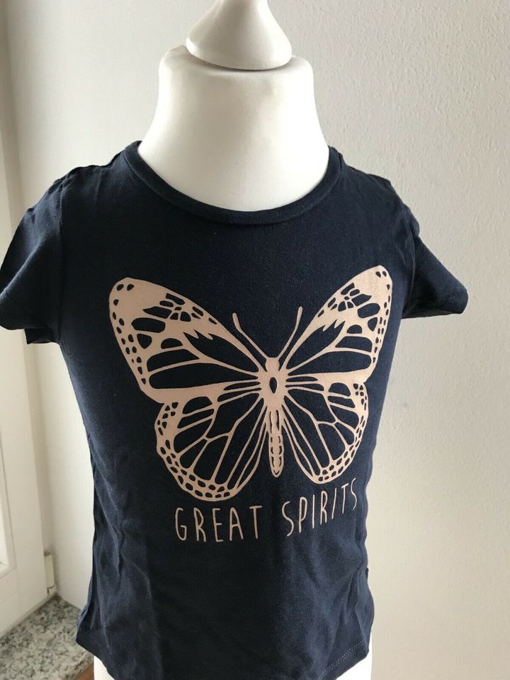 ♡ H&M ♡ T-Shirt Schmetterling blau 98 104 in München