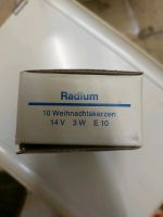 Radium Weihnachtskerzen 14V 3W E10 NEU Dortmund - Scharnhorst Vorschau