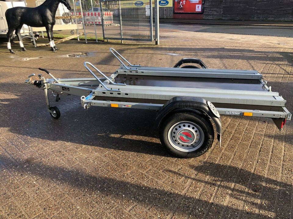 2er MOTORRADTRAILER MOTORRADANHÄNGER 100 km/h VERMIETUNG VERLEIH in Bremen