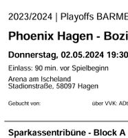 1 Karte Playoffs Phoenix Hagen - Kirchheim Knights 02.05.24 Nordrhein-Westfalen - Hagen Vorschau