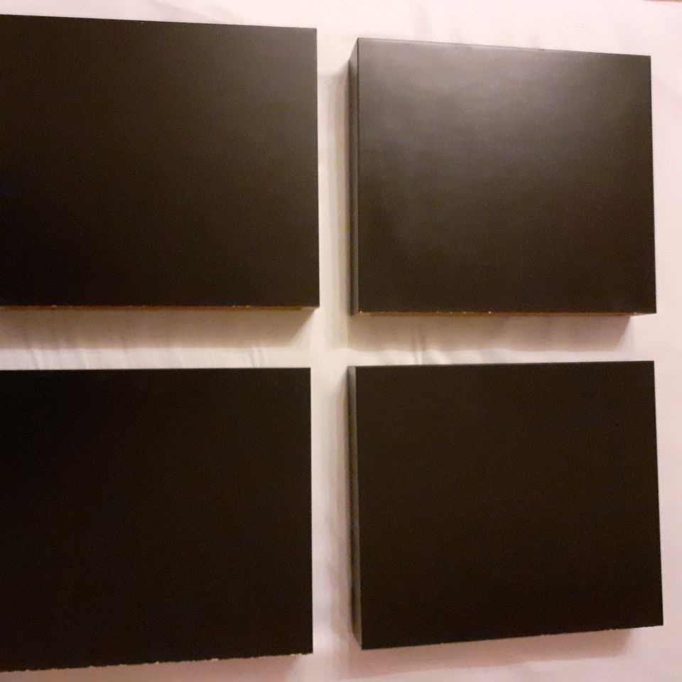 Ikea Wandregal 4x schwarzbraun lack 30 x 26 x 5 cm in Binzen