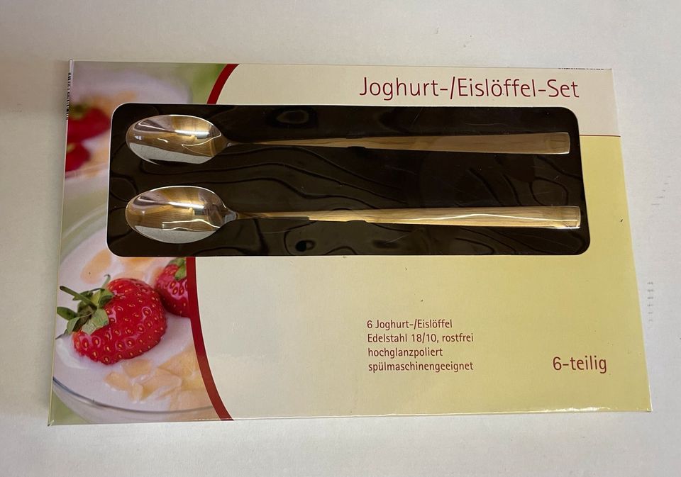 Joghurt- / Eislöffel, 6-teilig neu in Nümbrecht