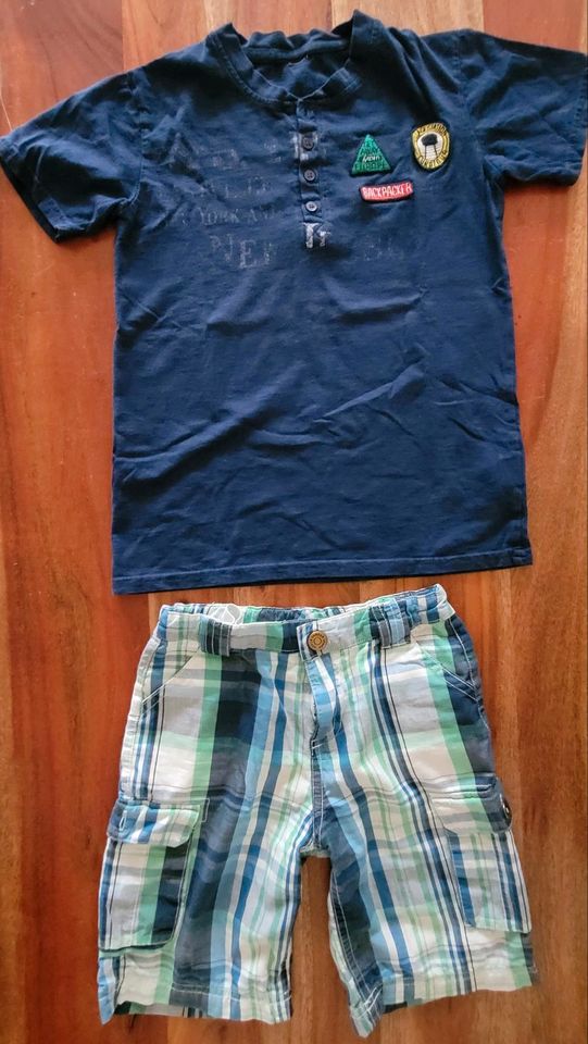 Sommer Set Jungen 116/122 blau in Mülheim (Ruhr)