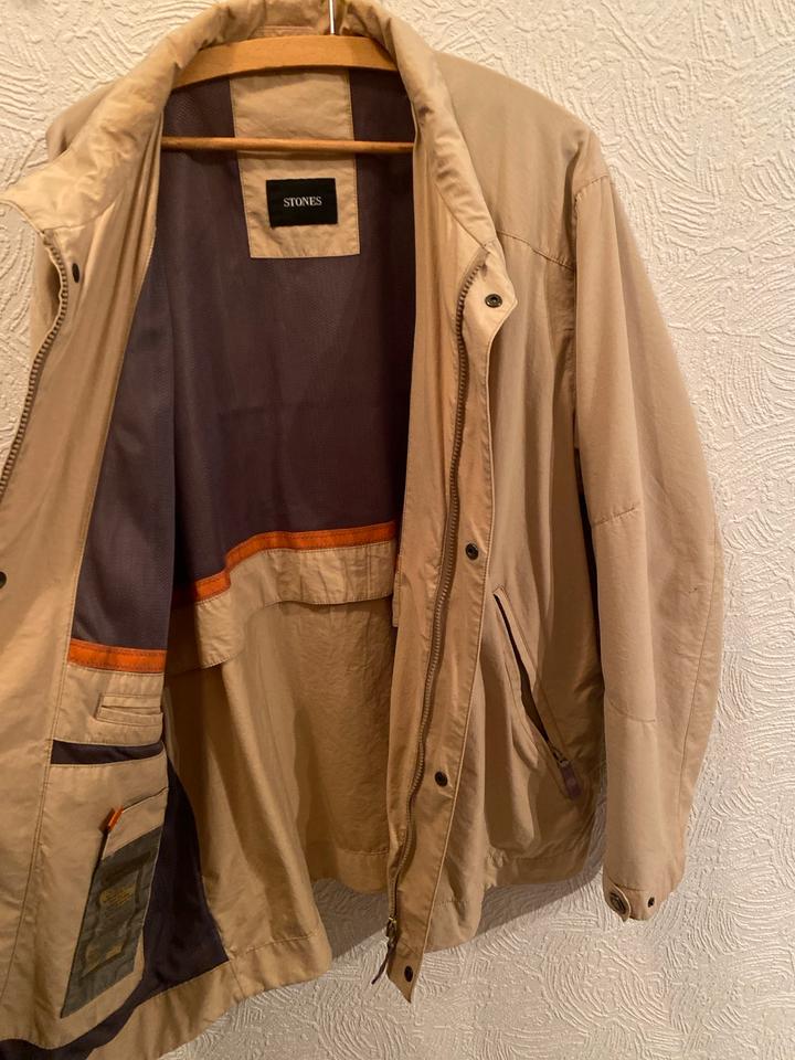 Stones leichte Jacke Übergangsjacke beige Gr. XL Herrenjacke in Kappelrodeck