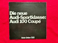 Audi 100 L LS GL Coupe S Prospekt Werbung Sportklasse Auto Union Niedersachsen - Wunstorf Vorschau