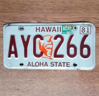 Nummernschild original Hawaii 1984 Nordrhein-Westfalen - Oberhausen Vorschau