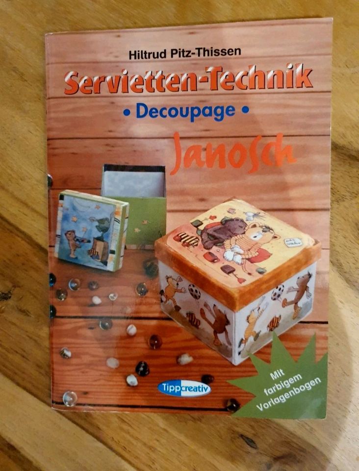 Servietten - Technik Heft Decoupage Janosch *Neu in Nienhagen