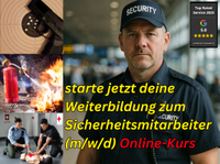 Weiterbildung zum Sicherheitsmitarbeiter Security 34a Stralsund Mecklenburg-Vorpommern - Stralsund Vorschau