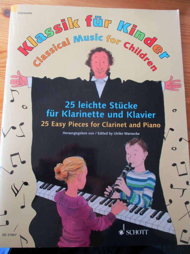 Noten: 25 leichte Strücke für Klarinette und Klavier in Lübeck