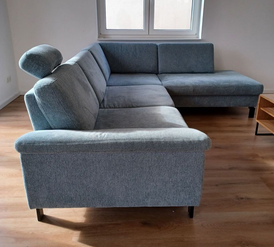 Sofa Récamiere Rechts Textil Metall Blau NP: 3726€ in Meitzendorf