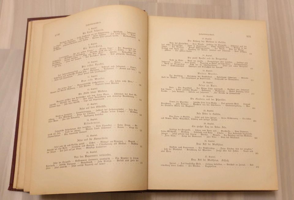 Das Leben Jesu, altes Buch 1893 in Schnakenbek