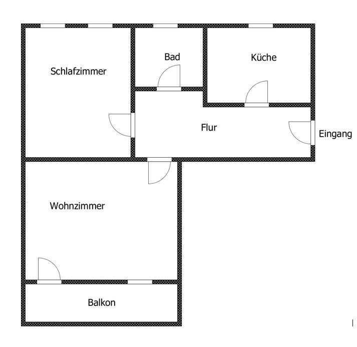 HELLE 2-RAUMWOHNUNG mit BALKON in Chemnitz