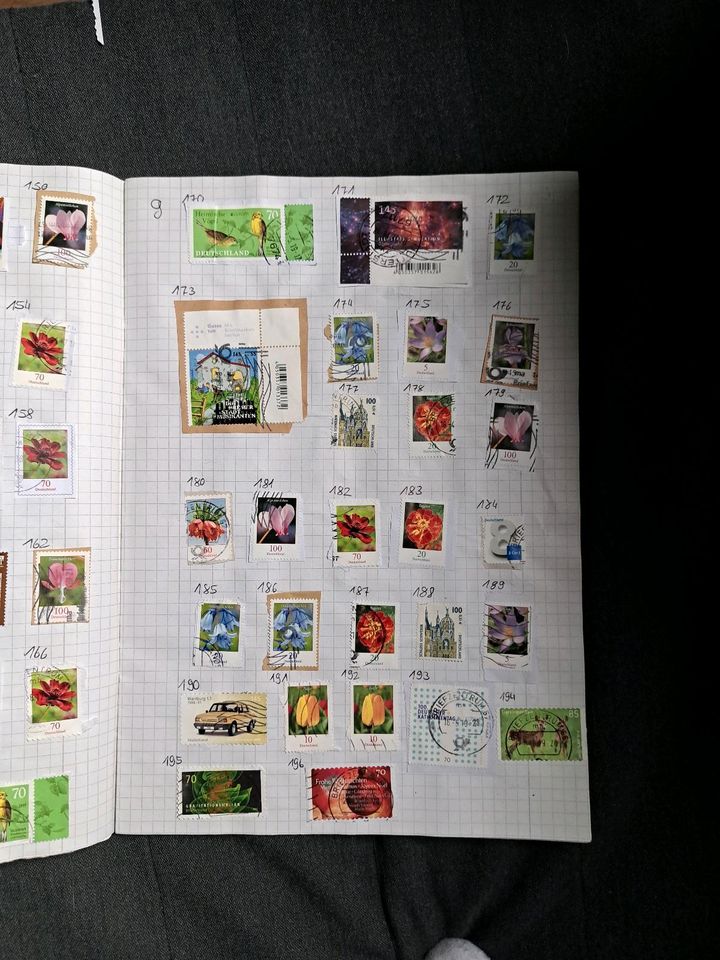 Briefmarken "Sammlung" in Steinalben