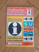 Broschüre Städtischer Nahverkehr Ost Berlin 1988 bis 1989 BVB BVG Berlin - Pankow Vorschau