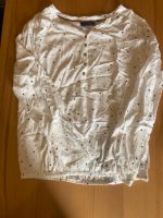 Süße weiße Bluse mit bunten Dreiecken - Gina - Größe 38 Nordrhein-Westfalen - Burscheid Vorschau