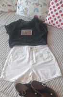Shorts kurze Hose weiß shein neu ungetragen 26 S 36 Bayern - Markt Schwaben Vorschau