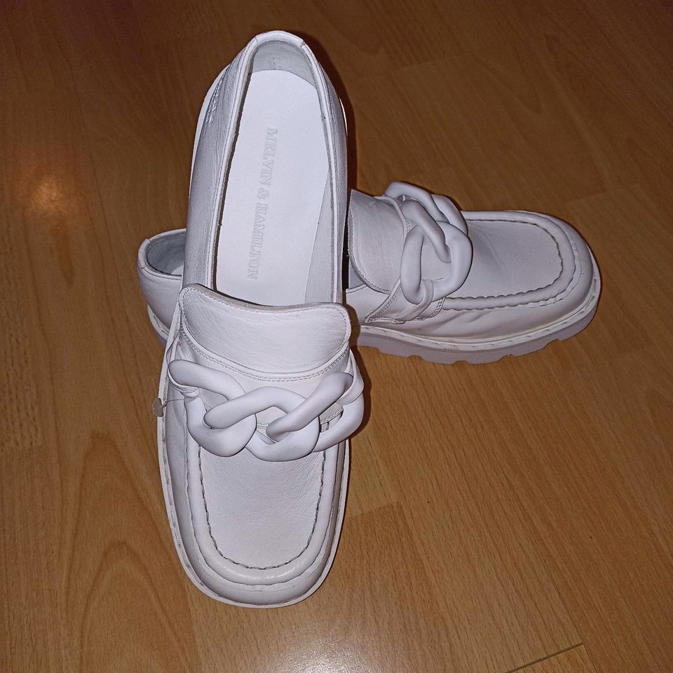 Neu.Melvin & Hamilton.Lammleder.Loafer Gr.40.Plateau.200€ in Zwoenitz