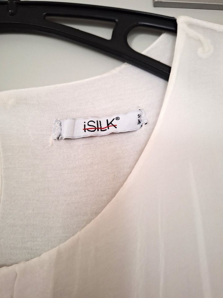 Damen-Seiden-Kleid – lang, Marke: iSILK, weiß, Gr. M in Plauen