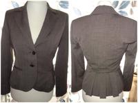 Comma 36 brauner Nadelstreifen Blazer Kurz Jacke Schulterpolster Bayern - Mühlhausen i.d. Oberpfalz Vorschau