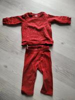 Set aus Leggings und Pullover rot mit Rosen H&M Gr. 68 Münster (Westfalen) - Centrum Vorschau