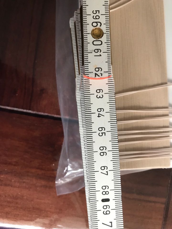 Plissee zum bohren im Rahmen 67 cm breit beige in Menslage