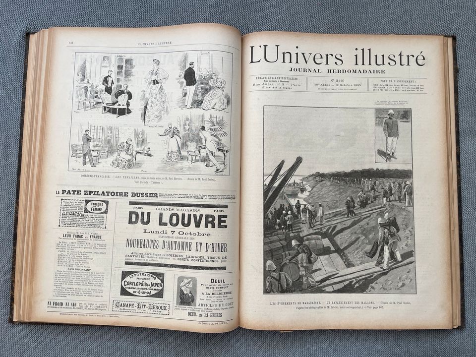 5 x L'Univers Illustre Frankreich Buch Paris Französisch in Hamburg