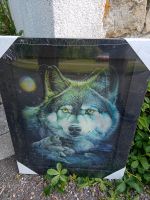 Hochwertiges 3D Effekt Bild auf Holzrahmen - Wolf, 36,5 x 46 cm. Baden-Württemberg - Backnang Vorschau
