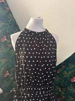 Maxikleid plus size Neckholder Kleid Dots Punkte schwarz weiß Ban Nordrhein-Westfalen - Werdohl Vorschau
