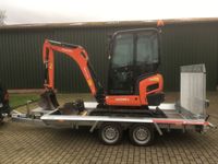 Minibagger Kubota KX 019-4 zur Miete - Stundenabrechnung Niedersachsen - Uplengen Vorschau