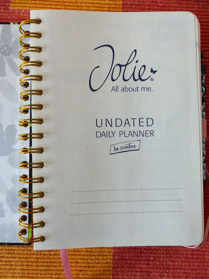 undated daily planner, Jolie, think positive in Bietigheim-Bissingen