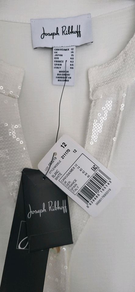 Chice weiße  Damen-Bluse, festliche Bluse, Gr.40 , NEU in Heubach