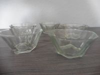 5 kleine Glasschalen 70er Retro Vintage Niedersachsen - Sande Vorschau