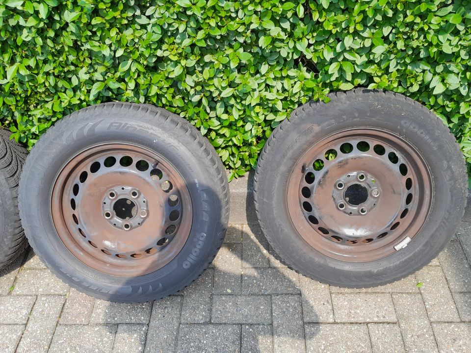 Stahlfelgen  6JX15 H2 mit  Winterreifen 195/65R15 91T in Mülheim (Ruhr)