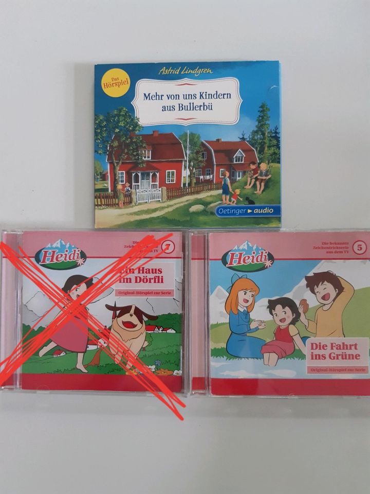 CD Kinder 1x Heidi 1x Bullerbü in Nürnberg (Mittelfr)