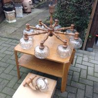 Vintage Nussbaum Kronleuchter mit Wandlampe 20€ Niedersachsen - Löningen Vorschau