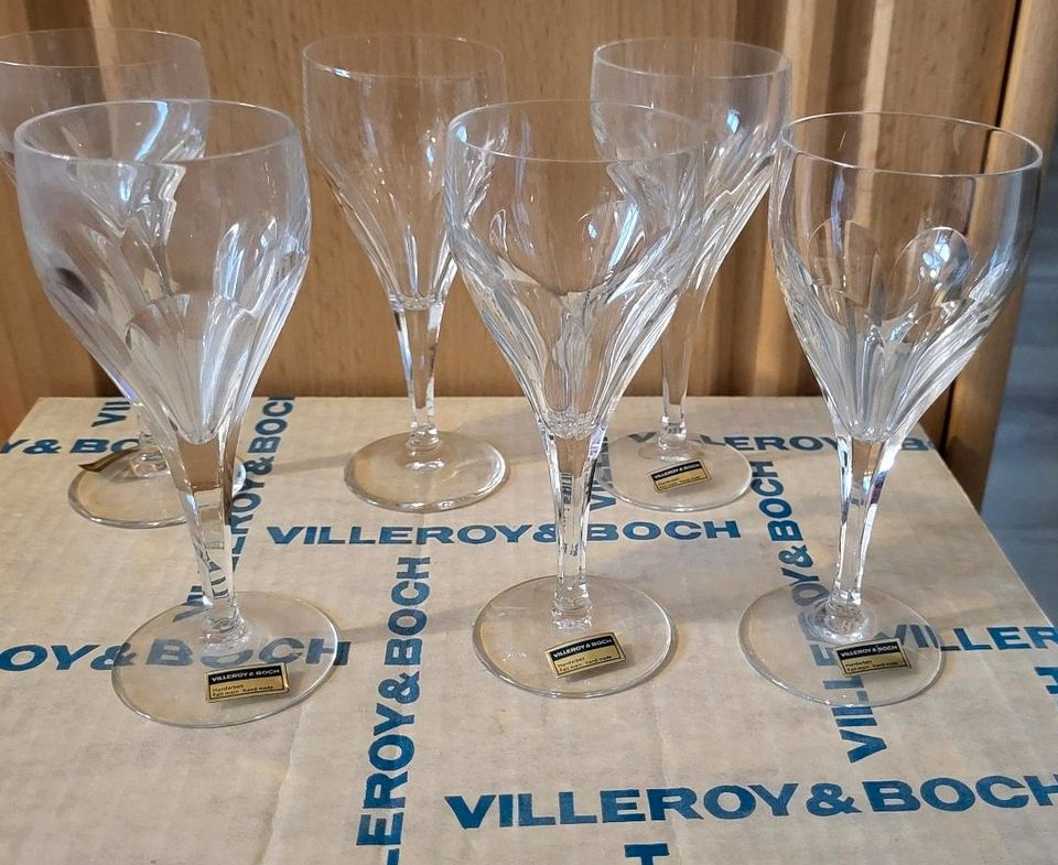 Villeroy & Boch Milano 6 Süßwein Portwein Gläser in Großbottwar