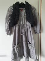 Hellgraues EDC Kleid mit dunkelgrauer Wollweste Gr.32 Hessen - Witzenhausen Vorschau