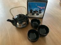 Teekanne schwarz mit 6 Trinkschälchen Bayern - Dasing Vorschau