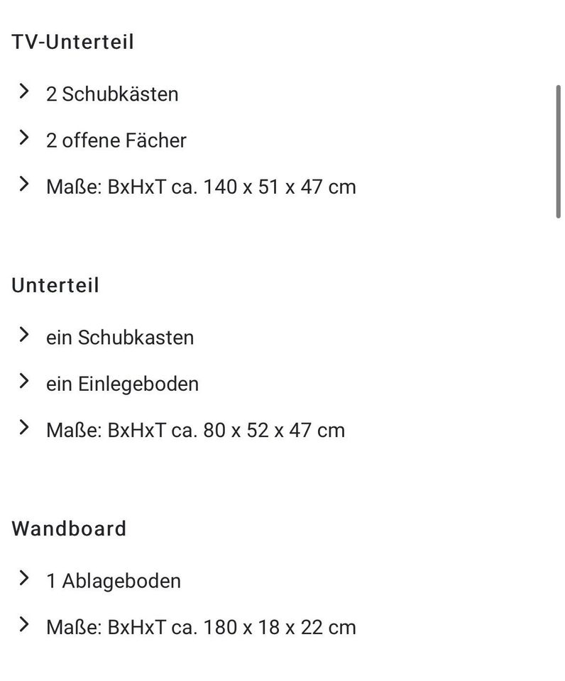 Wohnwand Wohnzimmerschrank in Marktoberdorf