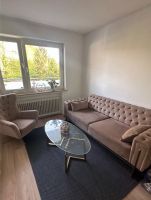 Chester-Sofa + Sessel in braun/gold + Tisch Nordrhein-Westfalen - Bottrop Vorschau