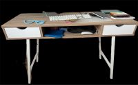 Schreibtisch wie Neu weiß/Eiche 2 Schubladen und 1 fach Hessen - Neustadt Vorschau