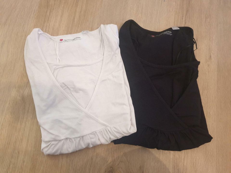 Still T-Shirts, Doppelpack, weiß/schwarz Größe 44/46 in Köln