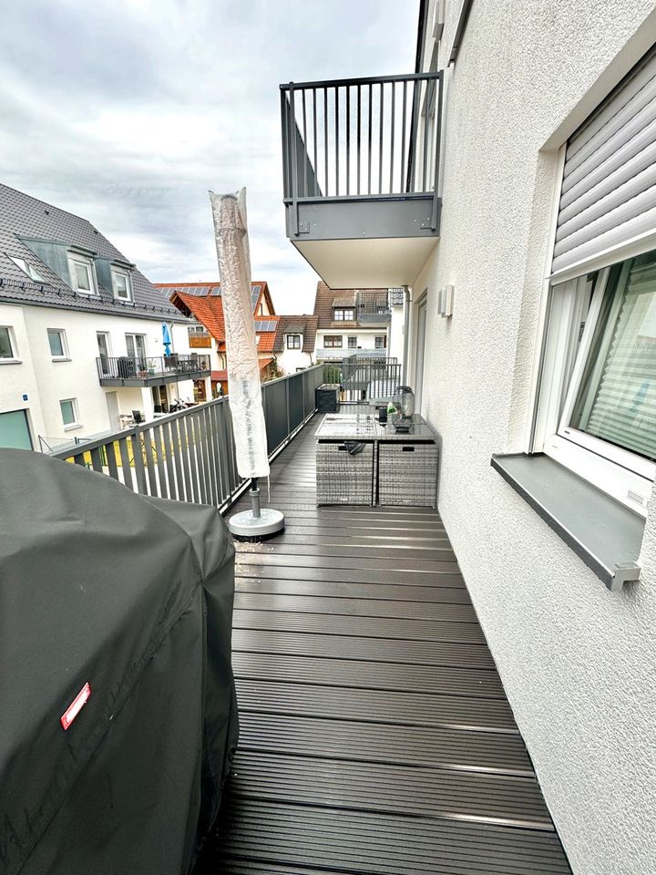 Modern & Hochwertig: Lichtdurchflutete 3-Zi.-Wohnung im Zentrum von Wolnzach mit XXL-Balkon in Wolnzach