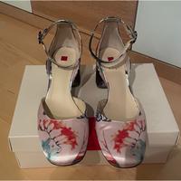 Sling-Pumps, Högl, Gr. 38, Floralsilk, rosé/multi, neuwertig Bayern - Regensburg Vorschau
