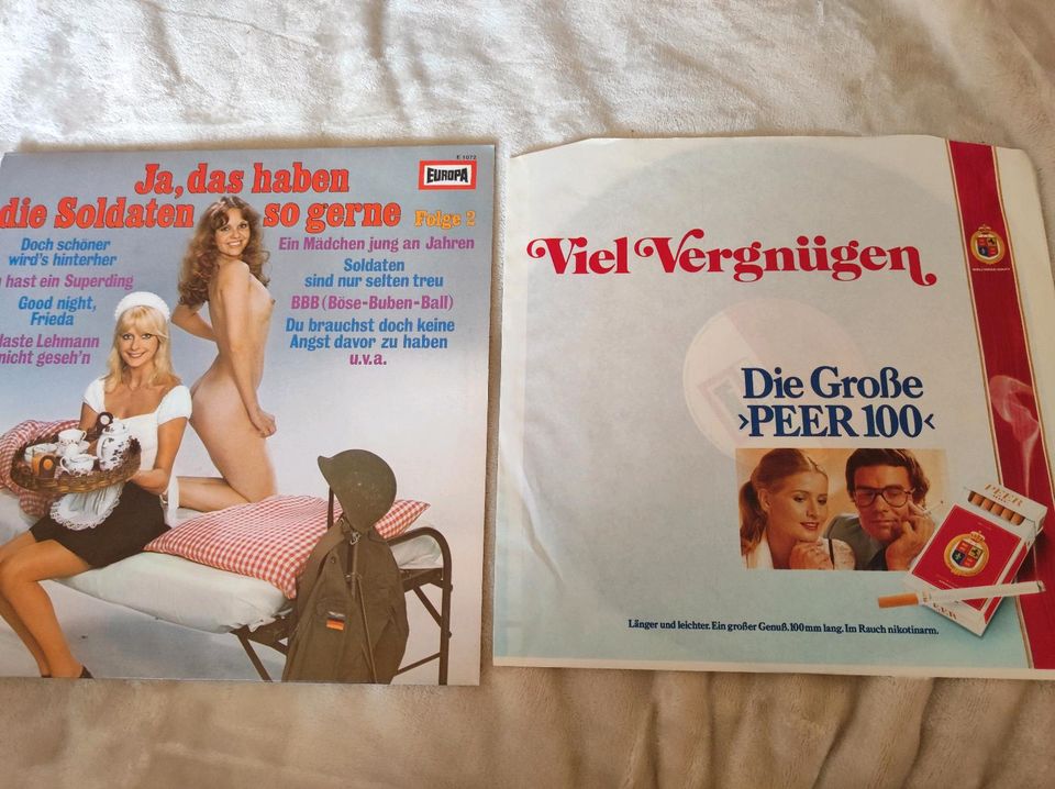 3 Schallplatten von Europa, mit Zigarettenwerbung in Brandenburg an der Havel