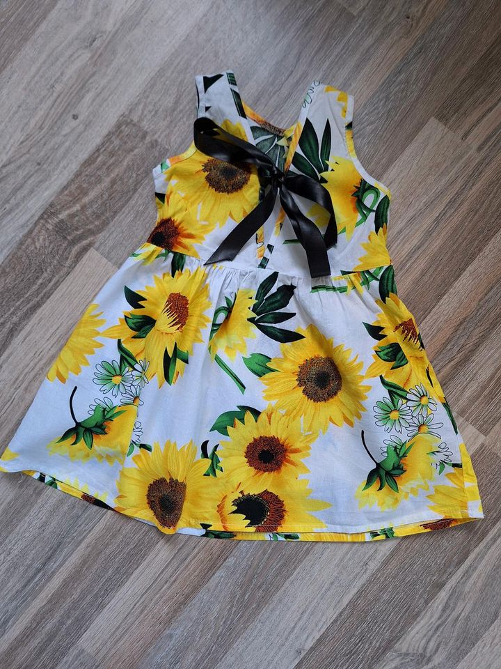 Sonnenblumen Kleid Schleife Sommerkleid 92 98 in Oberhausen